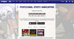 Desktop Screenshot of professionalsportshandicapping.com